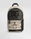 Dolce & Gabbana Nylon Backpack With Dg Logo In White