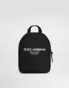 Dolce & Gabbana Nylon Backpack With Dolce&gabbana Logo In Black