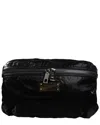Dolce & Gabbana Black Nylon Fabric Belt Waist Fanny Pack Bag In Black