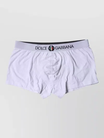 Dolce & Gabbana Nylon Dg Logo Bikini Bottom Elastic Waistband In Pink