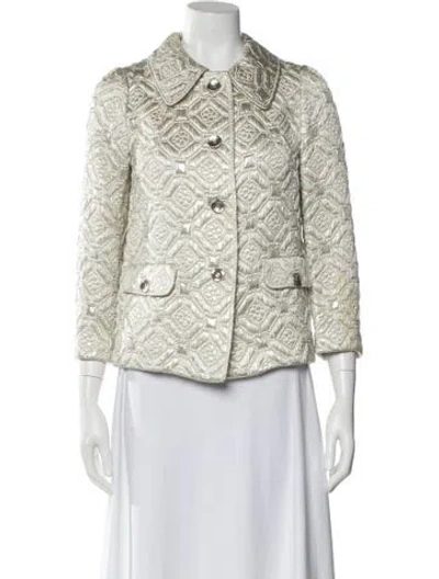 Pre-owned Dolce & Gabbana Nylon Evening Jacket In Silver