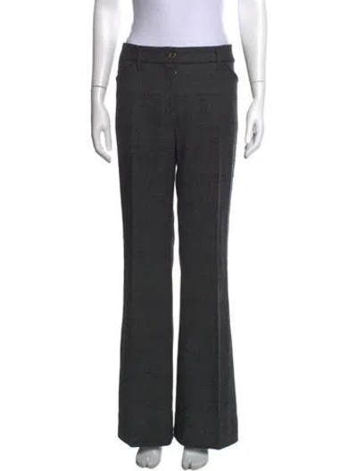 Pre-owned Dolce & Gabbana Nylon Flared Pants In Grey