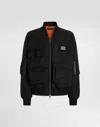 Dolce & Gabbana Multi-pocket Bomber Jacket In Black
