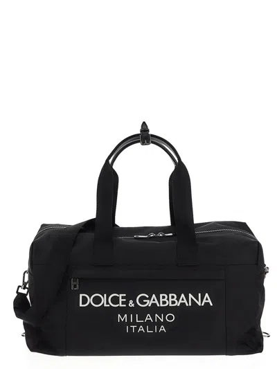 DOLCE & GABBANA NYLON HOLDALL BAG