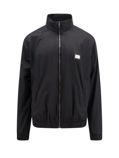 Dolce & Gabbana Nylon Jacket In Black