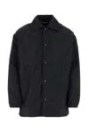 Dolce & Gabbana Sleeved Midnight Jacket In Nylon In Bluscurissimo1