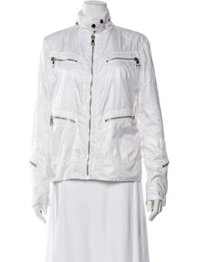 Pre-owned Dolce & Gabbana Nylon Jacket In White