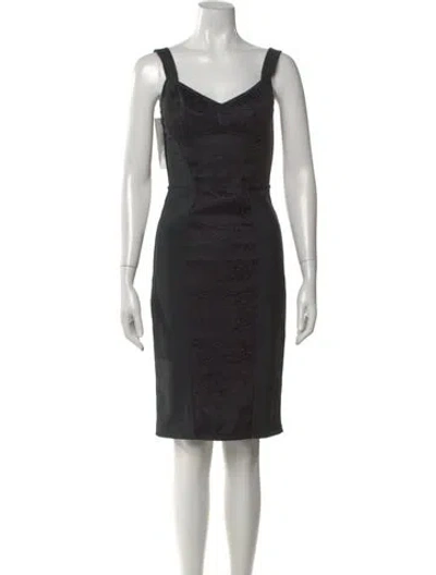 Pre-owned Dolce & Gabbana Nylon Knee-length Dress In Black