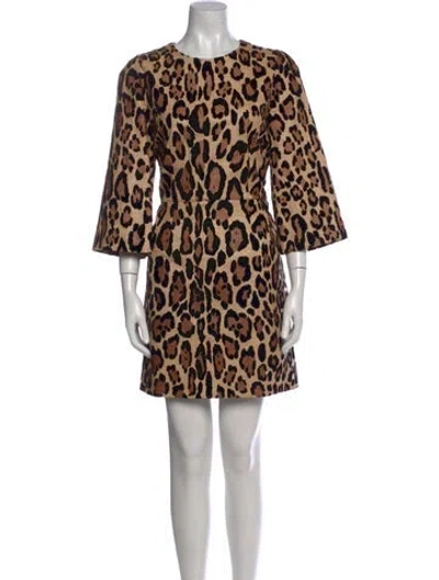 Pre-owned Dolce & Gabbana Nylon Knee-length Dress In Neutral