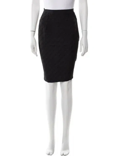 Pre-owned Dolce & Gabbana Nylon Knee-length Skirt In Black