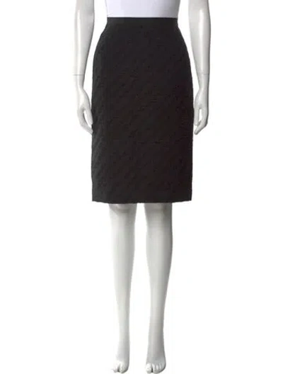 Pre-owned Dolce & Gabbana Nylon Knee-length Skirt In Black