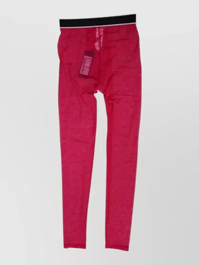 Dolce & Gabbana Nylon Lace Logo Leggings Pants Underwear