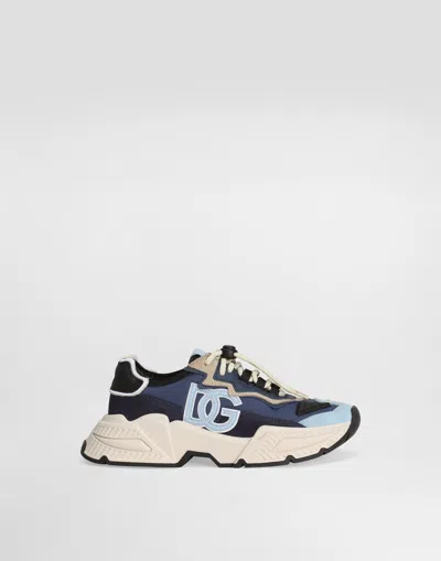 DOLCE & GABBANA NYLON MESH DAYMASTER SNEAKERS WITH DG LOGO