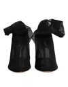 Dolce & Gabbana Silk Stretch Mesh Sock Boot In Black