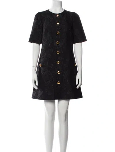 Pre-owned Dolce & Gabbana Nylon Mini Dress In Black