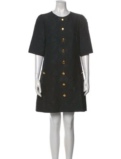 Pre-owned Dolce & Gabbana Nylon Mini Dress In Black