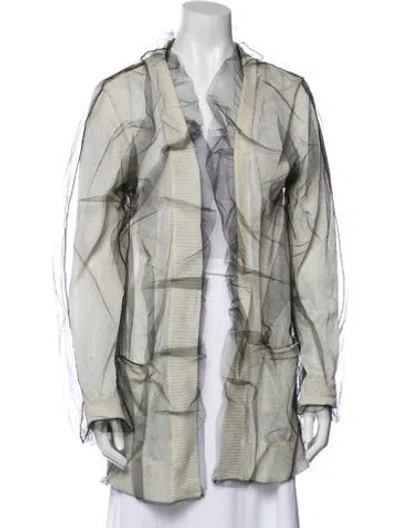 Pre-owned Dolce & Gabbana Nylon Plaid Print Vest In Neutral