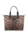 Dolce & Gabbana Nylon Shopper In Multi