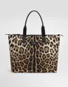 Dolce & Gabbana Nylon Shopper In Print