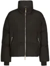 Dolce & Gabbana High-neck Zip-up Down Jacket In Black