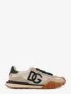 Dolce & Gabbana Dg Athletic Black Low Top Sneakers With Logo Patch On The Tongue And Maxi Logo On The Side In Suede  In Multi