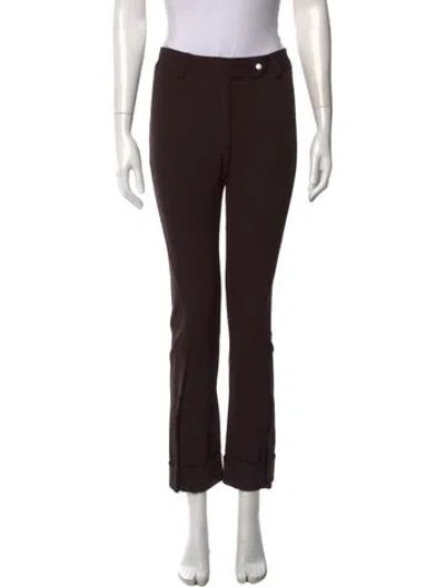 Pre-owned Dolce & Gabbana Nylon Straight Leg Pants In Brown