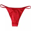 Dolce & Gabbana Nylon Stretch Bikini Bottom In Red