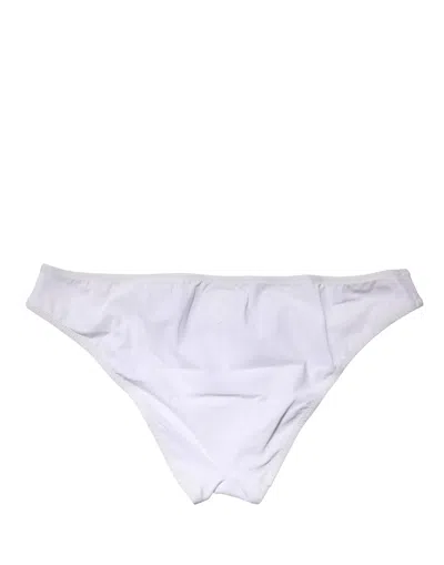 Dolce & Gabbana Nylon Stretch Brief In White