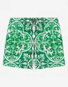 Dolce & Gabbana Straight-leg Mid-length Printed Swim Shorts In Print