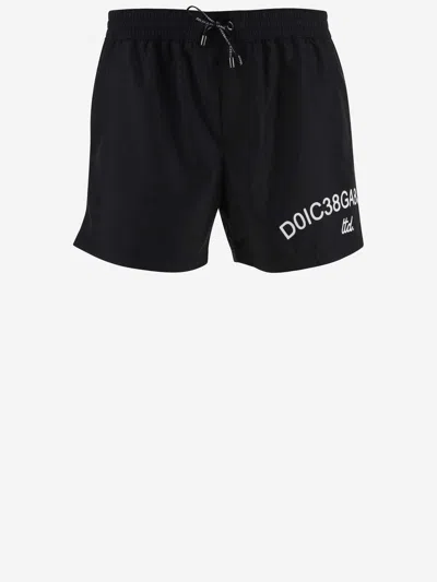 DOLCE & GABBANA DOLCE & GABBANA NYLON SWIMSUIT WITH LOGO