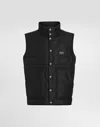 Dolce & Gabbana Black Padded Vest Jacket In Black