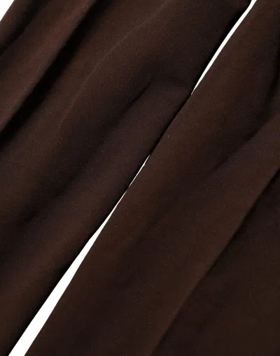 Dolce & Gabbana Nylon-elastane Tights In Brown