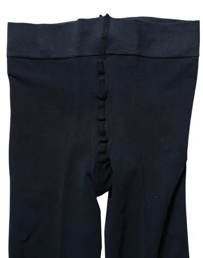 Dolce & Gabbana Nylon-elastane Tights In Navy