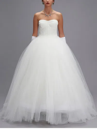 Dolce & Gabbana Off-shoulder Bridal Dress In White