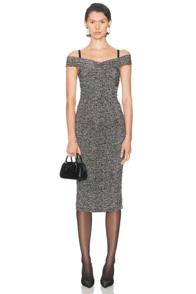 Dolce & Gabbana Off The Shoulder Midi Dress