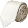Dolce & Gabbana Ivory 100% Silk Adjustable Neckmen's Men Men's Tie In Off White