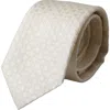 Dolce & Gabbana Off White Silk Adjustable Necktie Men Tie In White