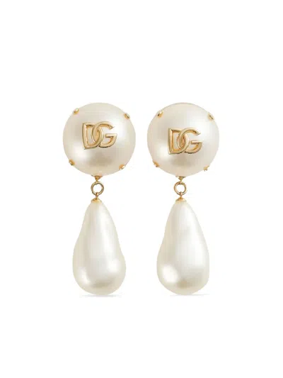 Dolce & Gabbana Ohrringe Mit Dg In Gold