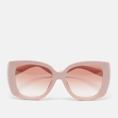 Pre-owned Dolce & Gabbana Old Rose Gradient Dg4495 Butterfly Sunglasses In Pink