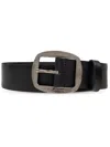 Dolce & Gabbana Logo Engraved Belt In Black