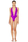 Dolce & Gabbana One Piece Swimsuit In Purple