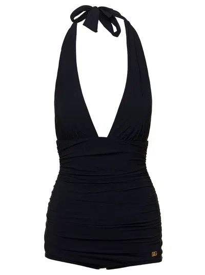 DOLCE & GABBANA ONE PIECE SWIMSUIT WITH LOGO