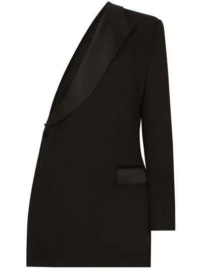 DOLCE & GABBANA ONE-SHOULDER ASYMMETRIC BLAZER
