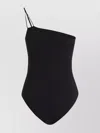 Dolce & Gabbana One-shoulder Asymmetrical Neckline Swimsuit With Double Straps