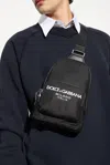 Dolce & Gabbana One-shoulder Backpack In Black