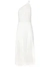 Dolce & Gabbana One-shoulder Lace Dress In White