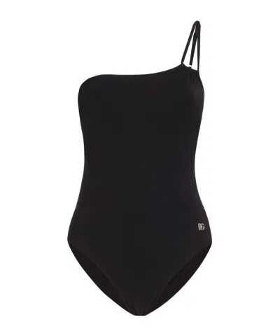 DOLCE & GABBANA DOLCE  GABBANA ONE-PIECE ONE-SHOULDER SWIMSUIT