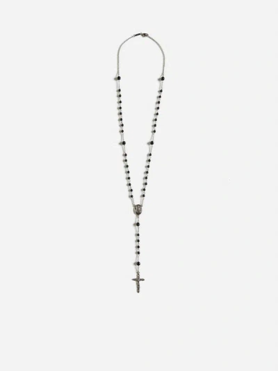 Dolce & Gabbana Necklace In Silver,black