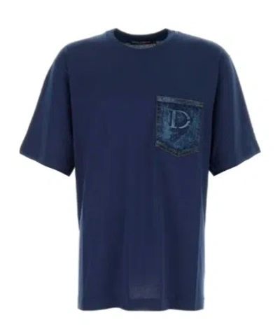 DOLCE & GABBANA OPEN-NECKED BLACK SHIRT