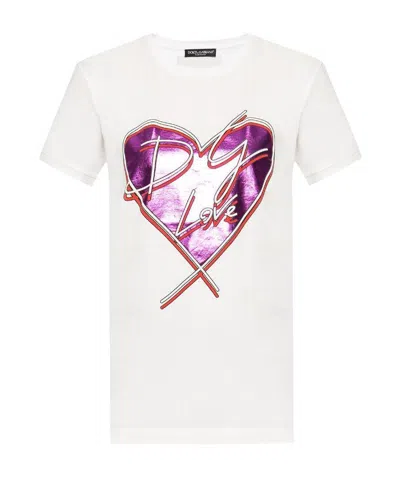 Dolce & Gabbana Open-necked Black Shirt In White